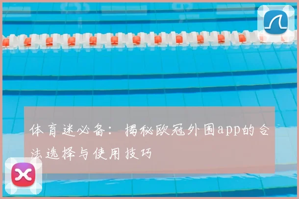 体育迷必备：揭秘欧冠外围app的合法选择与使用技巧